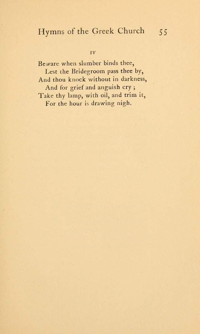 Hymns of the Greek Church page 55