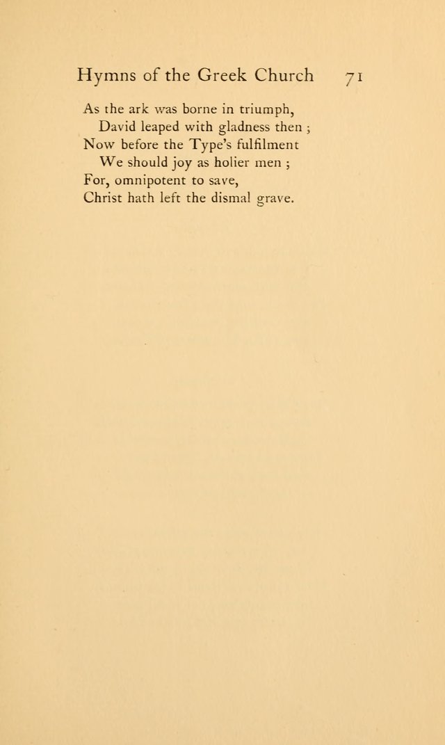 Hymns of the Greek Church page 71