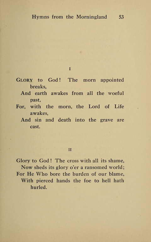 Hymns from the Morningland page 52