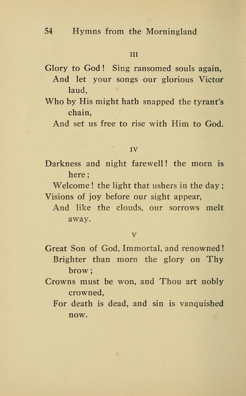 Hymns from the Morningland page 53