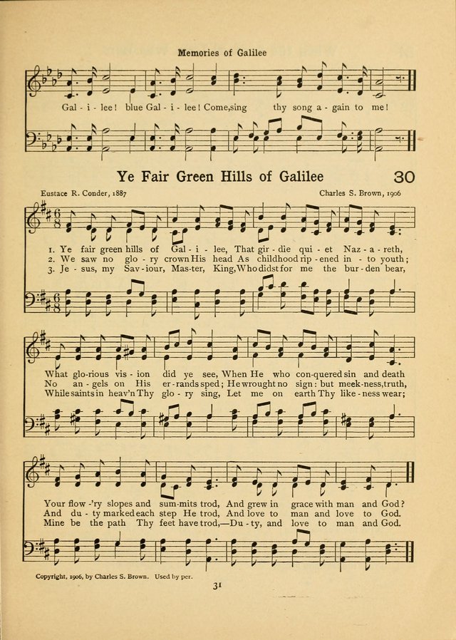 Junior Carols: a collection of sacred songs for Junior Societies, Sunday Schools, the Home Circle page 31