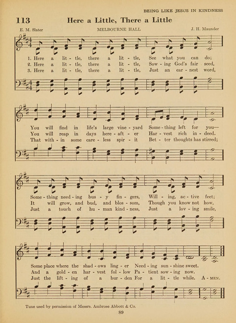 Junior Church School Hymnal: for use in the junior section of the church school, in the home, and in junior congragations (Teacher
