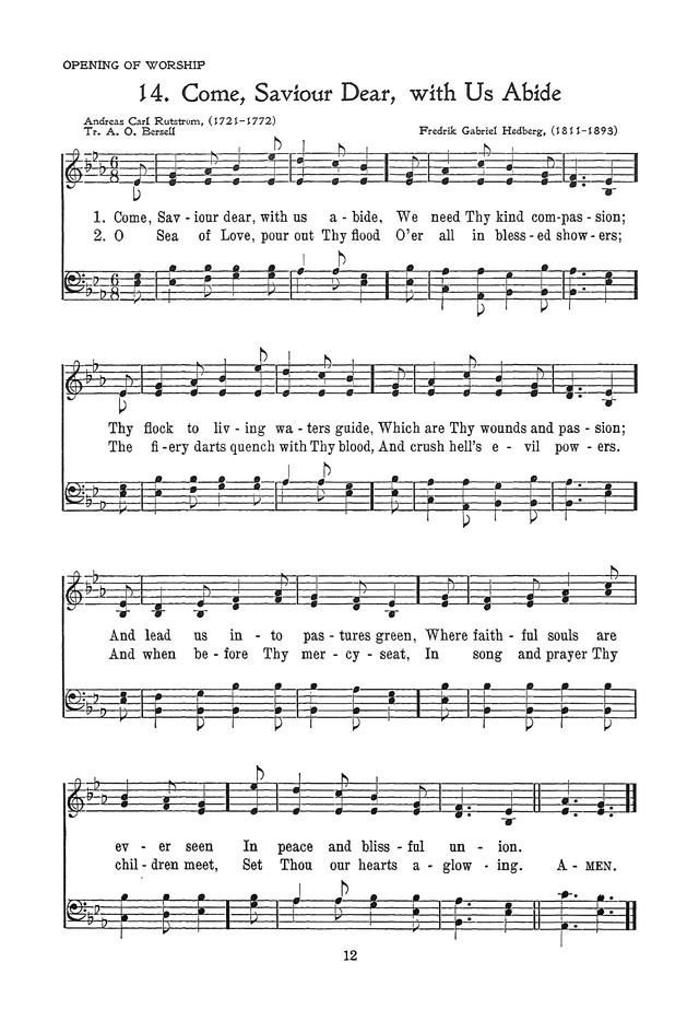 The Junior Hymnal, Containing Sunday School and Luther League Liturgy and Hymns for the Sunday School page 12