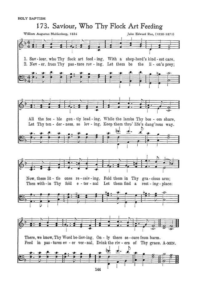 The Junior Hymnal, Containing Sunday School and Luther League Liturgy and Hymns for the Sunday School page 144