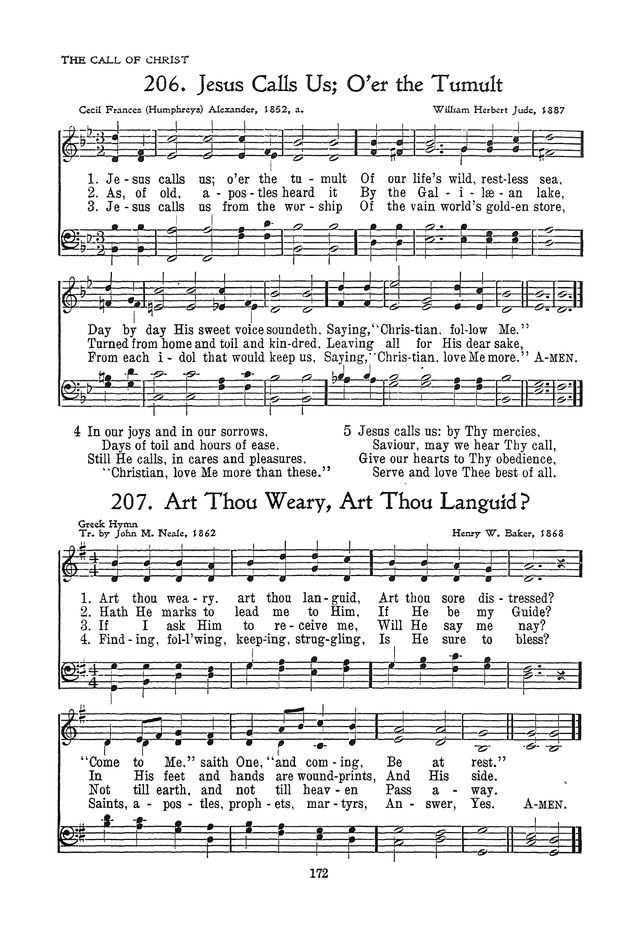 The Junior Hymnal, Containing Sunday School and Luther League Liturgy and Hymns for the Sunday School page 172