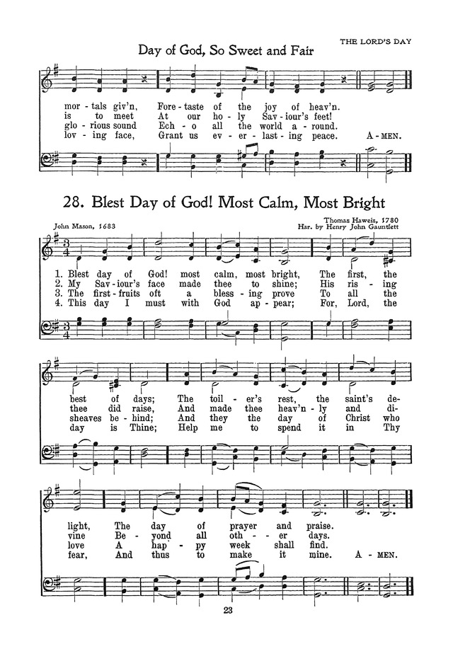 The Junior Hymnal, Containing Sunday School and Luther League Liturgy and Hymns for the Sunday School page 23