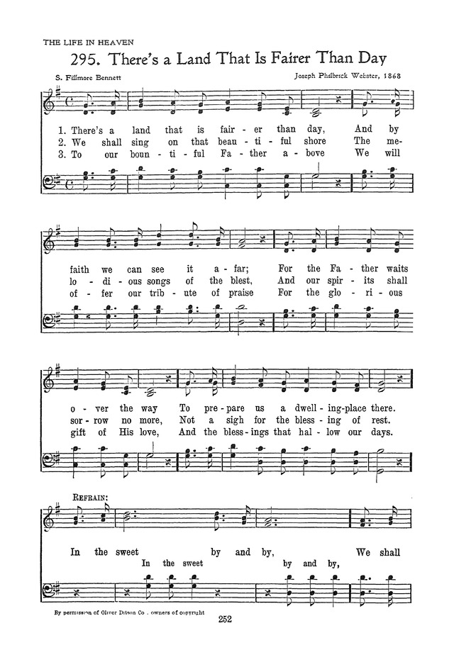 The Junior Hymnal, Containing Sunday School and Luther League Liturgy and Hymns for the Sunday School page 252