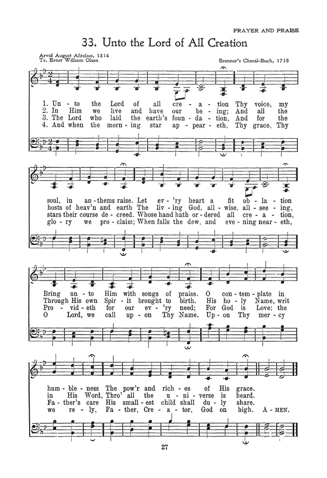 The Junior Hymnal, Containing Sunday School and Luther League Liturgy and Hymns for the Sunday School page 27