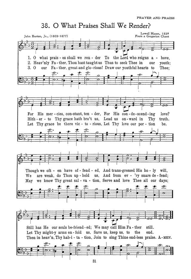 The Junior Hymnal, Containing Sunday School and Luther League Liturgy and Hymns for the Sunday School page 31