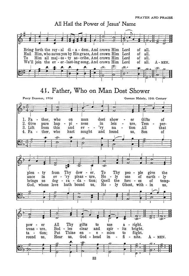 The Junior Hymnal, Containing Sunday School and Luther League Liturgy and Hymns for the Sunday School page 33