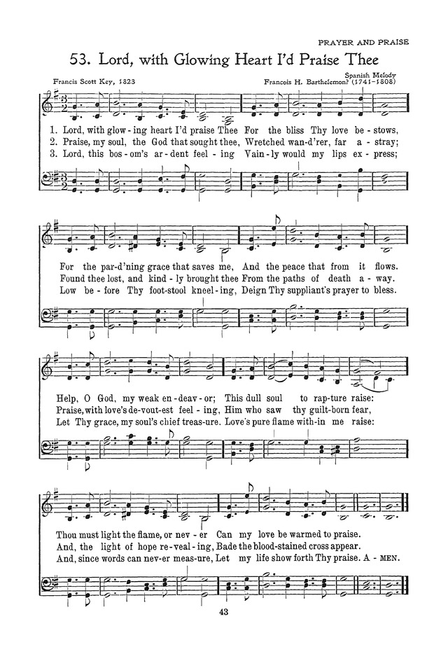 The Junior Hymnal, Containing Sunday School and Luther League Liturgy and Hymns for the Sunday School page 43