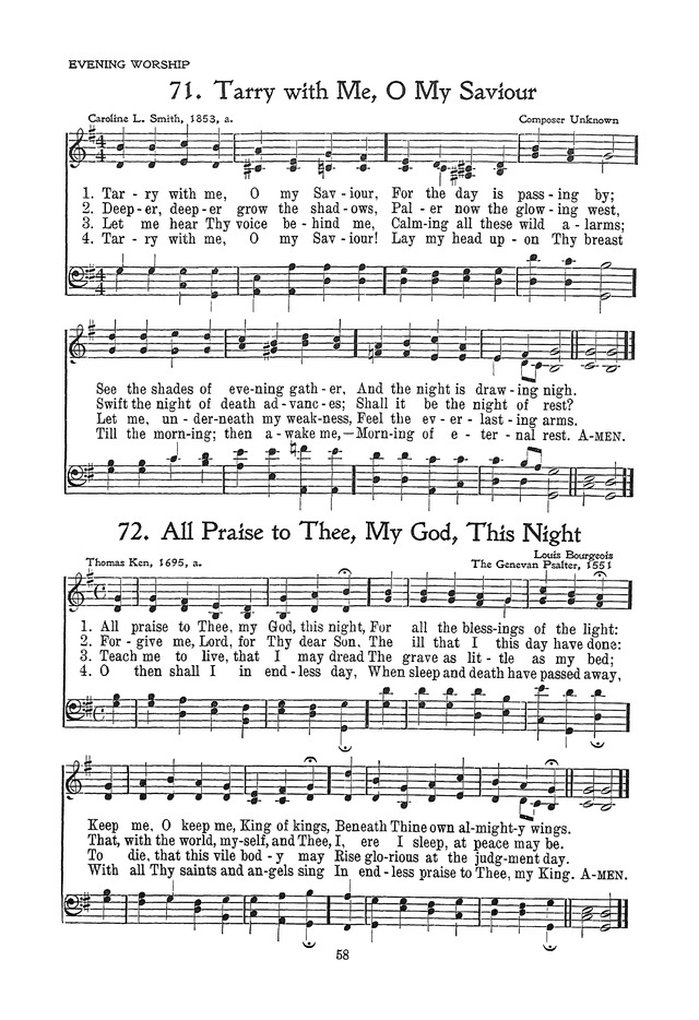 The Junior Hymnal, Containing Sunday School and Luther League Liturgy and Hymns for the Sunday School page 58