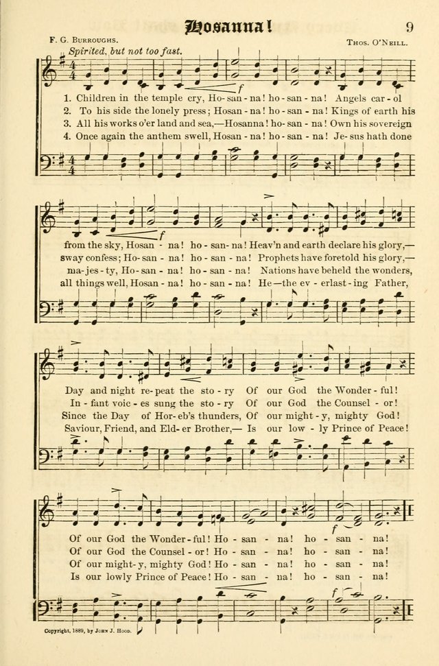 Joyful Sound: a collection of new hymns and music with familiar selections page 9