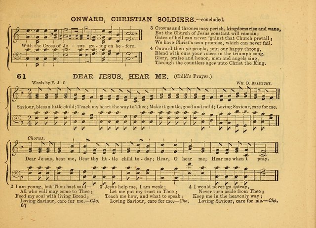 The Jewel: a selection of hymns and tunes for the Sabbath school, designed as a supplement to "The Gem" page 67