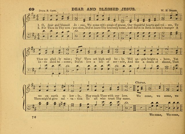 The Jewel: a selection of hymns and tunes for the Sabbath school, designed as a supplement to "The Gem" page 76