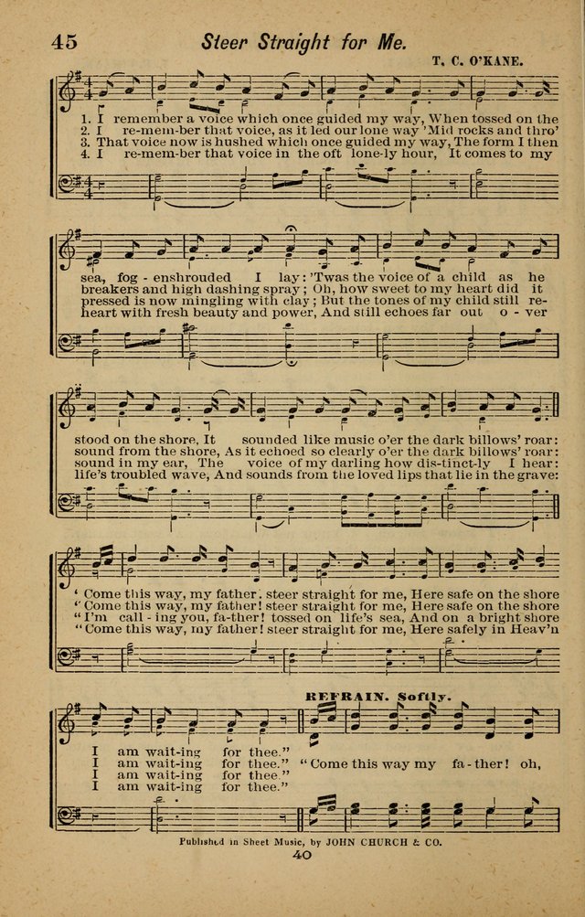 Joy to the World: or, sacred songs for gospel meetings page 40