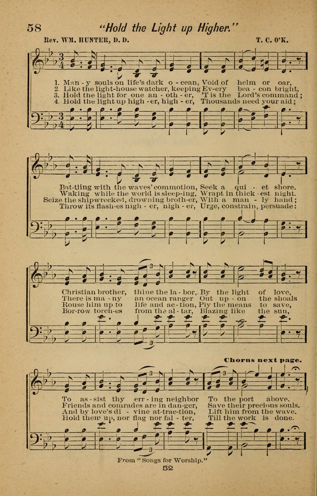 Joy to the World: or, sacred songs for gospel meetings page 52