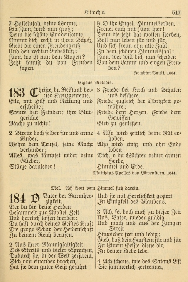 Kirchenbuch für Evangelisch-Lutherische Gemeinden page 517