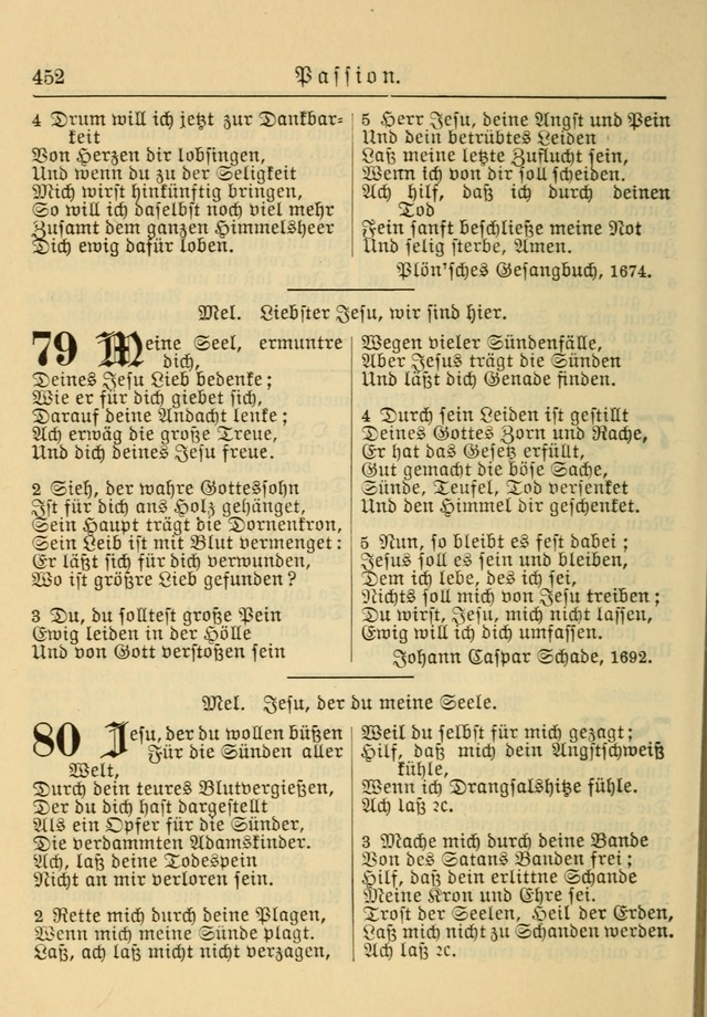 Kirchenbuch für Evangelisch-Lutherische Gemeinden: Herausgegeben von der Allgemeinen Versammlung der Evangelisch-Lutherischen Kirche in Nord Amerika (Neue und Verb. Aus.) page 452