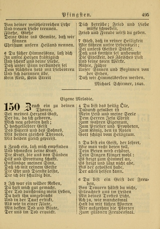 Kirchenbuch für Evangelisch-Lutherische Gemeinden: Herausgegeben von der Allgemeinen Versammlung der Evangelisch-Lutherischen Kirche in Nord Amerika (Neue und Verb. Aus.) page 495