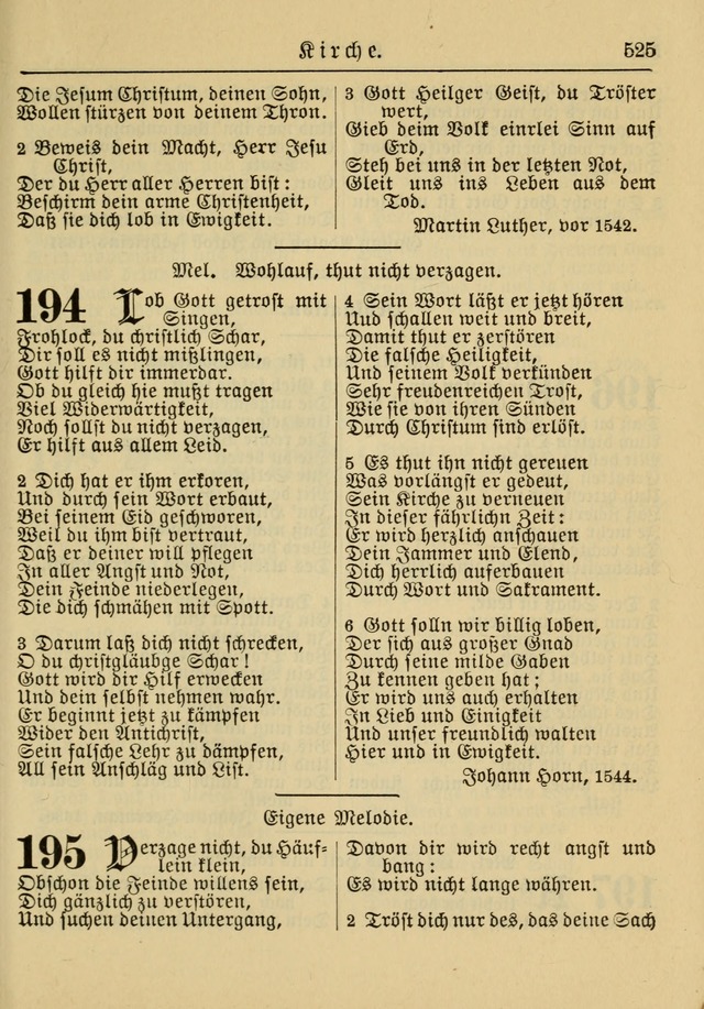 Kirchenbuch für Evangelisch-Lutherische Gemeinden: Herausgegeben von der Allgemeinen Versammlung der Evangelisch-Lutherischen Kirche in Nord Amerika (Neue und Verb. Aus.) page 525