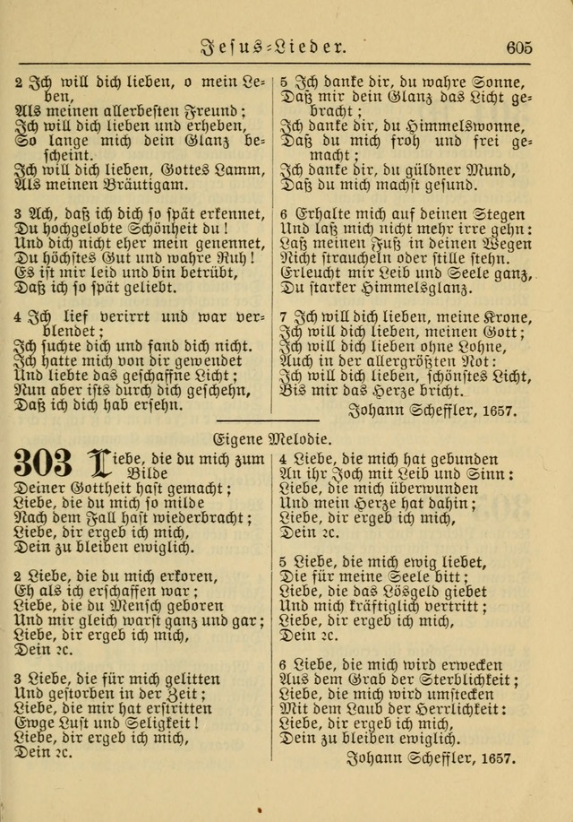 Kirchenbuch für Evangelisch-Lutherische Gemeinden: Herausgegeben von der Allgemeinen Versammlung der Evangelisch-Lutherischen Kirche in Nord Amerika (Neue und Verb. Aus.) page 605