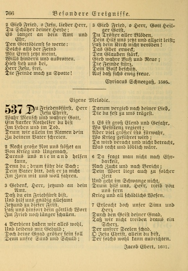 Kirchenbuch für Evangelisch-Lutherische Gemeinden: Herausgegeben von der Allgemeinen Versammlung der Evangelisch-Lutherischen Kirche in Nord Amerika (Neue und Verb. Aus.) page 766