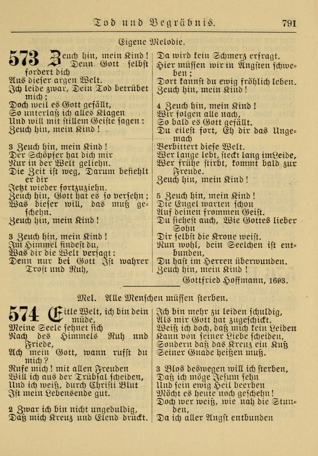 Kirchenbuch für Evangelisch-Lutherische Gemeinden: Herausgegeben von der Allgemeinen Versammlung der Evangelisch-Lutherischen Kirche in Nord Amerika (Neue und Verb. Aus.) page 791