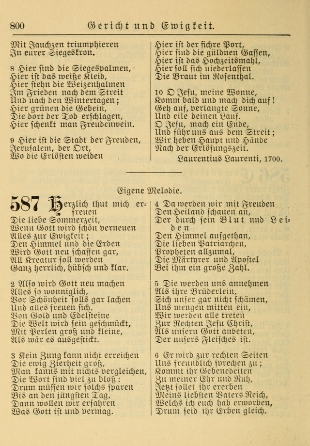 Kirchenbuch für Evangelisch-Lutherische Gemeinden: Herausgegeben von der Allgemeinen Versammlung der Evangelisch-Lutherischen Kirche in Nord Amerika (Neue und Verb. Aus.) page 800