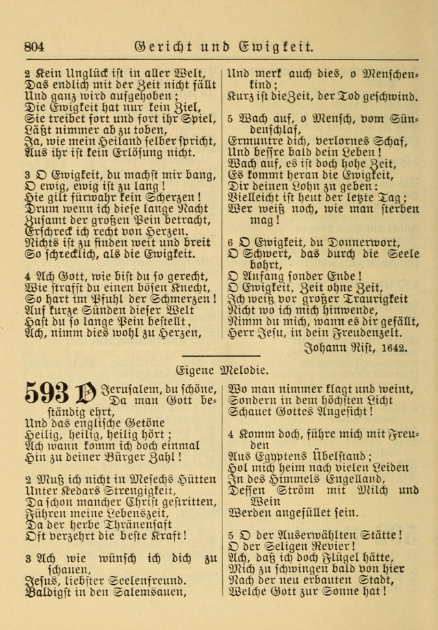 Kirchenbuch für Evangelisch-Lutherische Gemeinden: Herausgegeben von der Allgemeinen Versammlung der Evangelisch-Lutherischen Kirche in Nord Amerika (Neue und Verb. Aus.) page 804