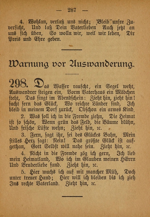 Kropper Gesang- und Liederbuch: (4. ed) page 287