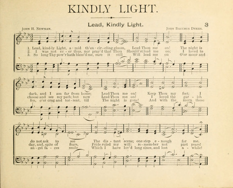 Kindly Light: a new collection of hymns and music for praise in the Sunday school page 3