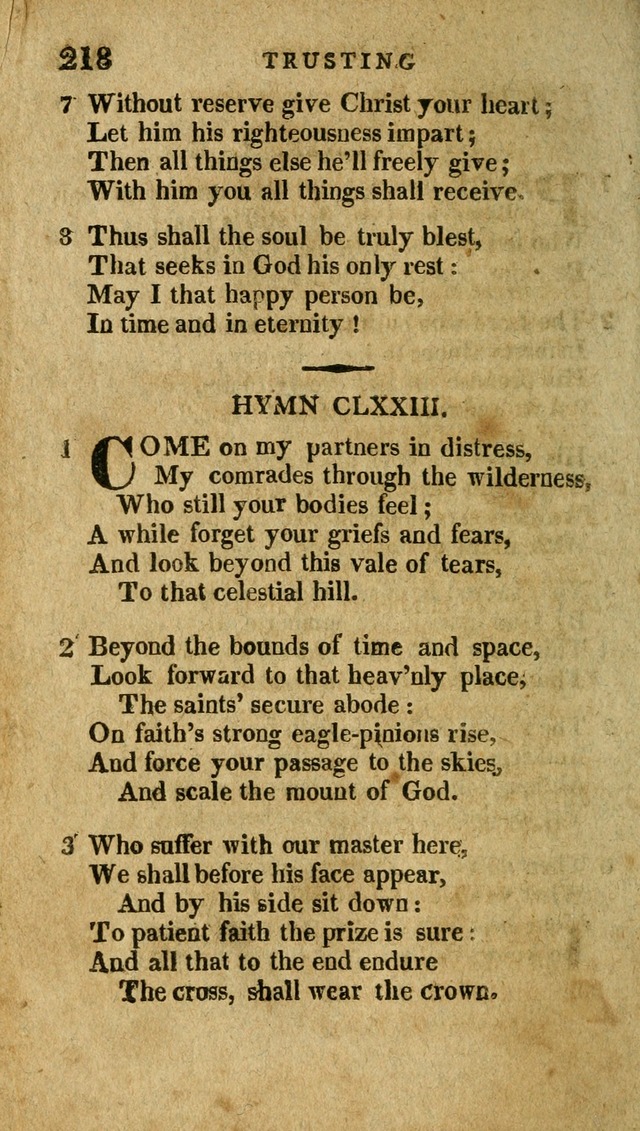 The Latest Collection of Original and Select Hymns and Spiritual Songs page 218