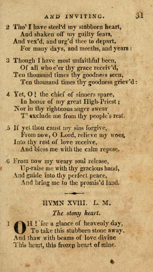 The Latest Collection of Original and Select Hymns and Spiritual Songs page 31