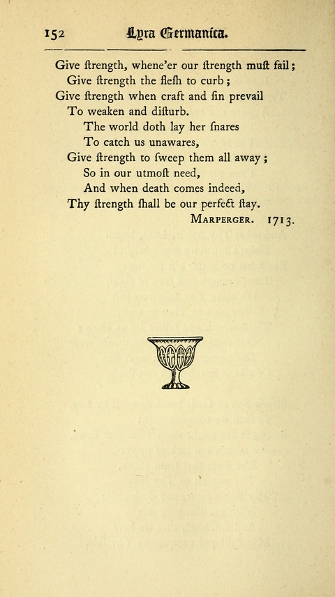 Lyra Germanica: Translated from the German by Catherine Winkworth (New Edition) page 152