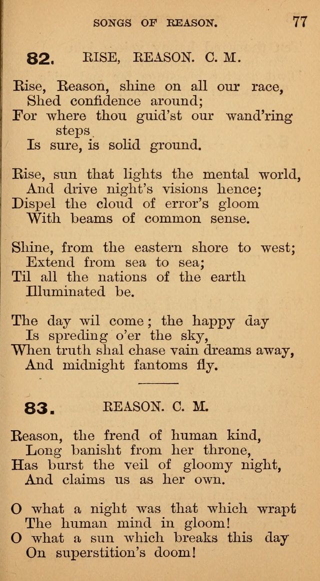 The Liberal Hymn Book: a collection of liberal songs adapted to popular tunes. For use in liberal leagues and other meetings, and in liberal homes page 81