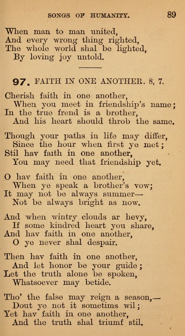 The Liberal Hymn Book: a collection of liberal songs adapted to popular tunes. For use in liberal leagues and other meetings, and in liberal homes page 93