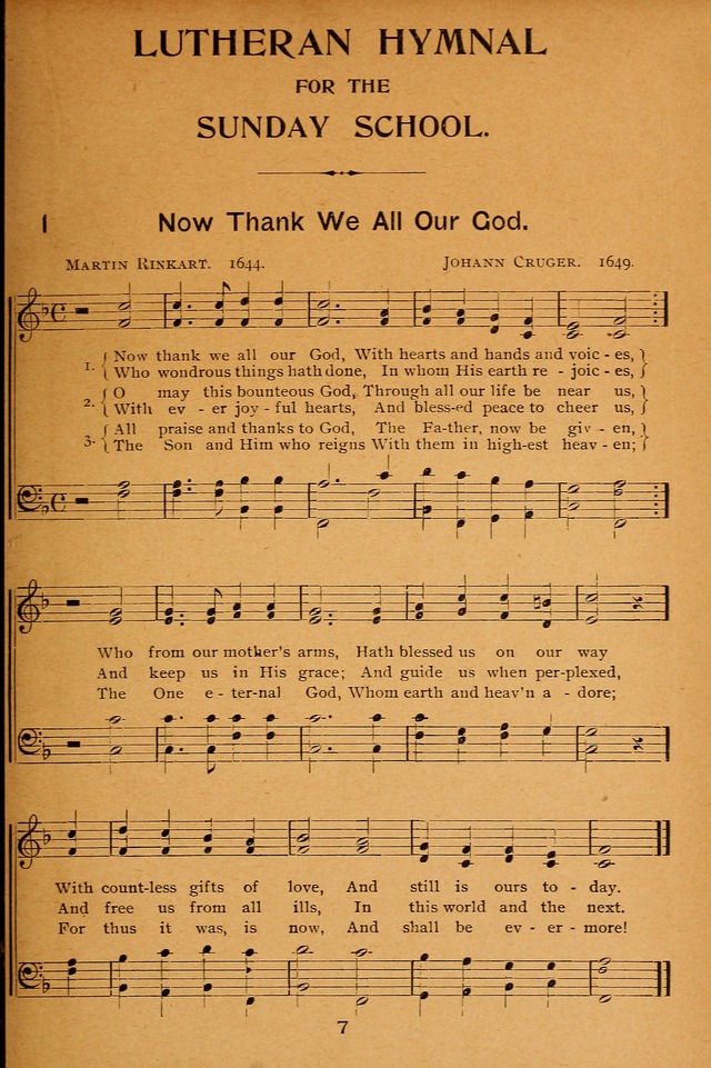 Lutheran Hymnal for the Sunday School page 7