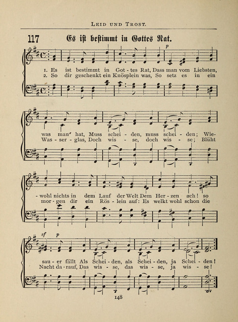 Liederlust: Altes und Neues für Muntere Sänger in Kirche, Schule und Haus page 148
