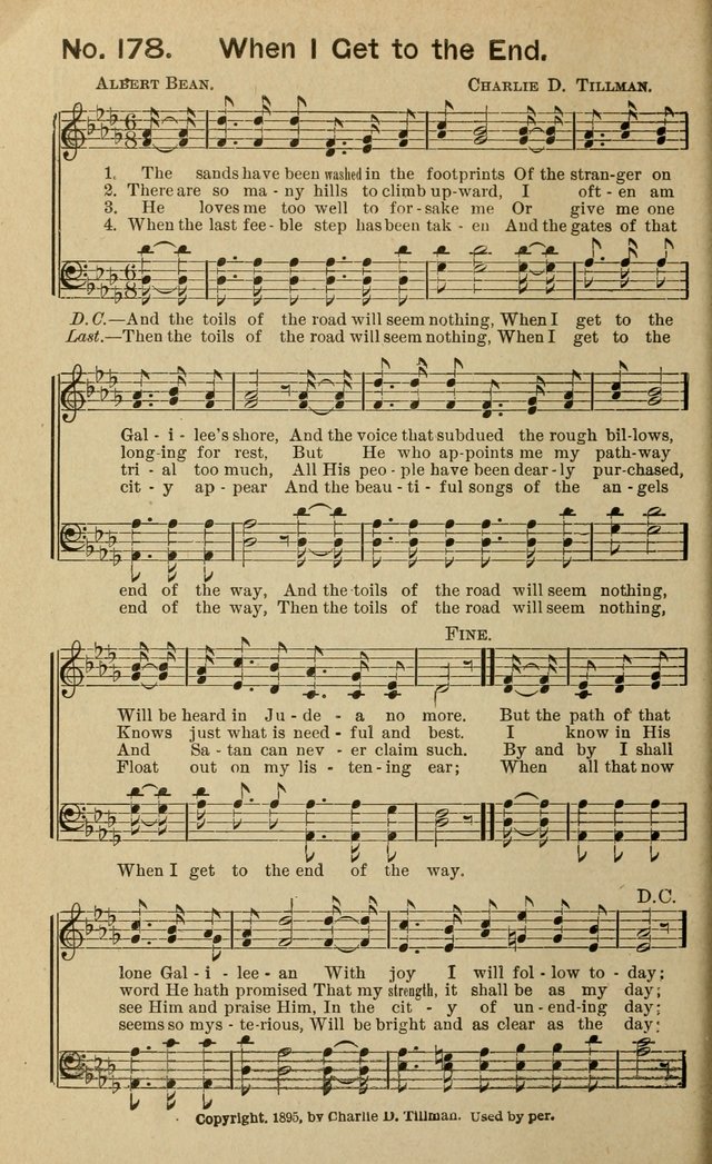 Light and Life Songs: adapted especially to sunday schools, prayer meetings and other social services page 178
