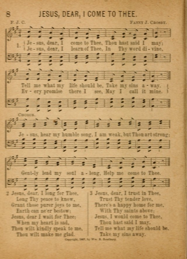 Little Pilgrim Songs: for primary classes and singing in the home: a new collection of sacred and secular songs, (including motion songs) together with a number of services for anniversary occasions page 3