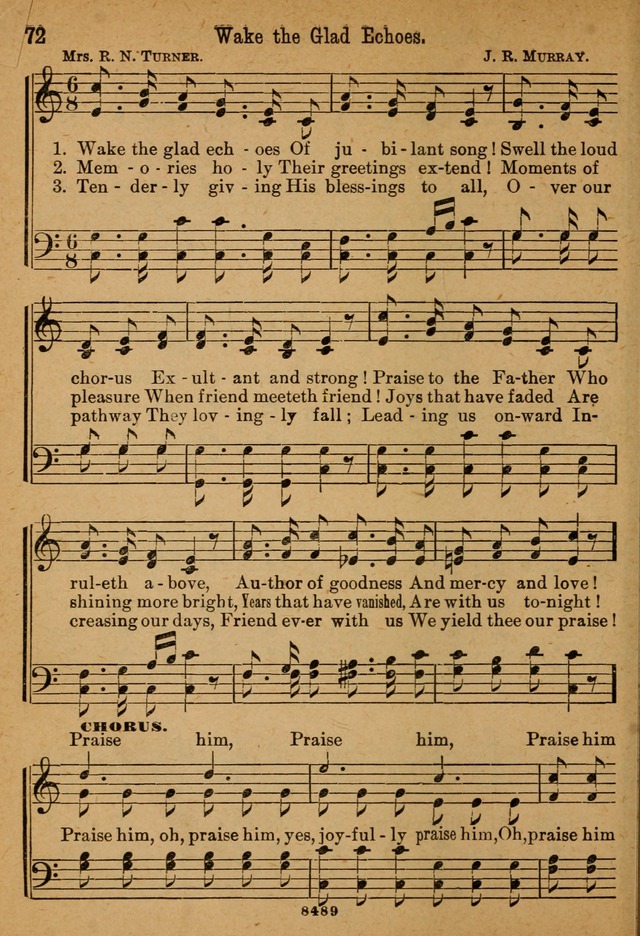Little Sacred Songs: for Little Singers of the primary department of the Sunday school, and for Kindergartens and the home page 72