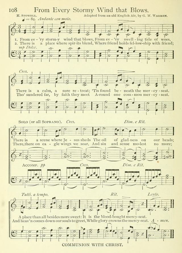 Life-Time Hymns: a collection of old and new hymns of the Christian Church page 116