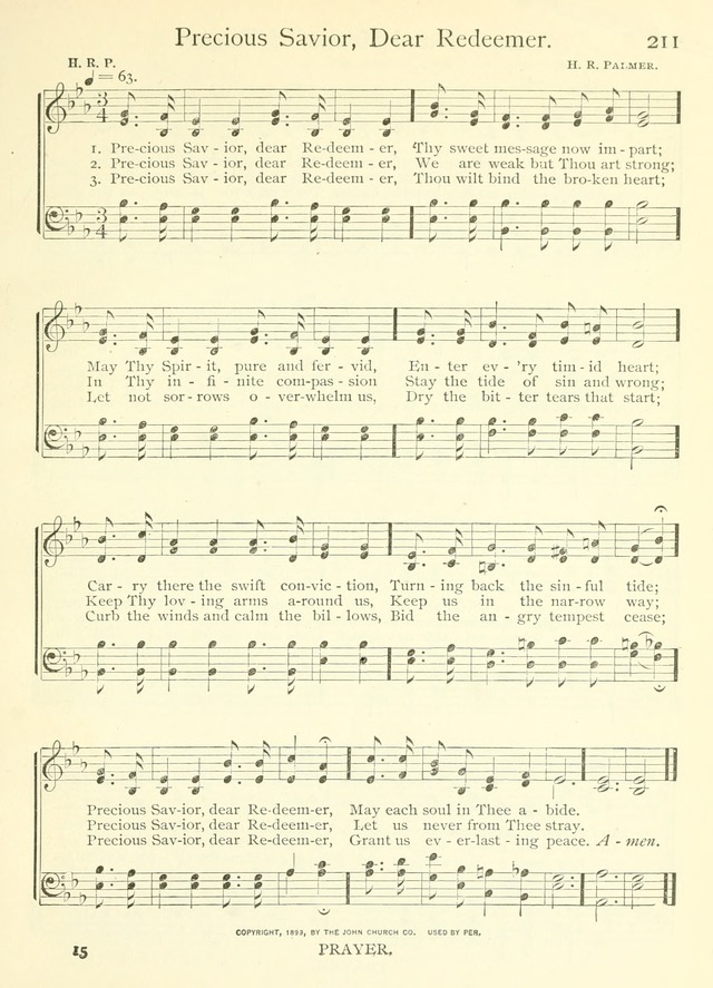 Life-Time Hymns: a collection of old and new hymns of the Christian Church page 219