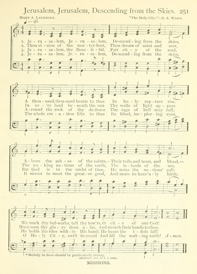 Life-Time Hymns: a collection of old and new hymns of the Christian Church page 259