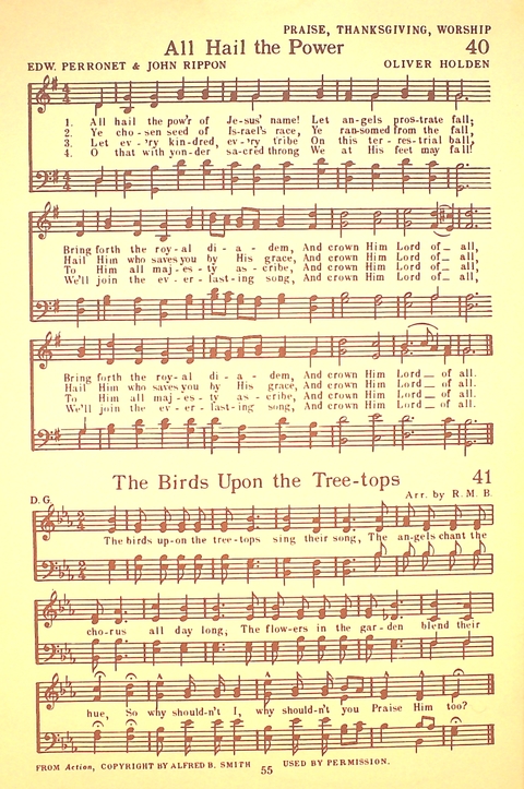 Let Youth Praise Him: a hymnal for Christian primary schools, Sunday schools and Christian homes page 54