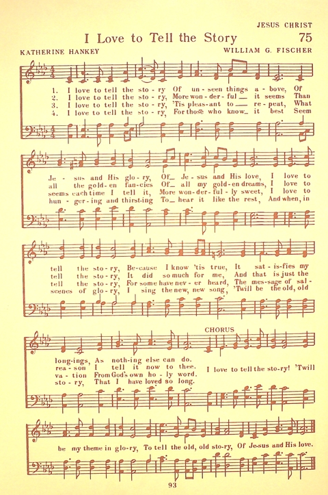 Let Youth Praise Him: a hymnal for Christian primary schools, Sunday schools and Christian homes page 92