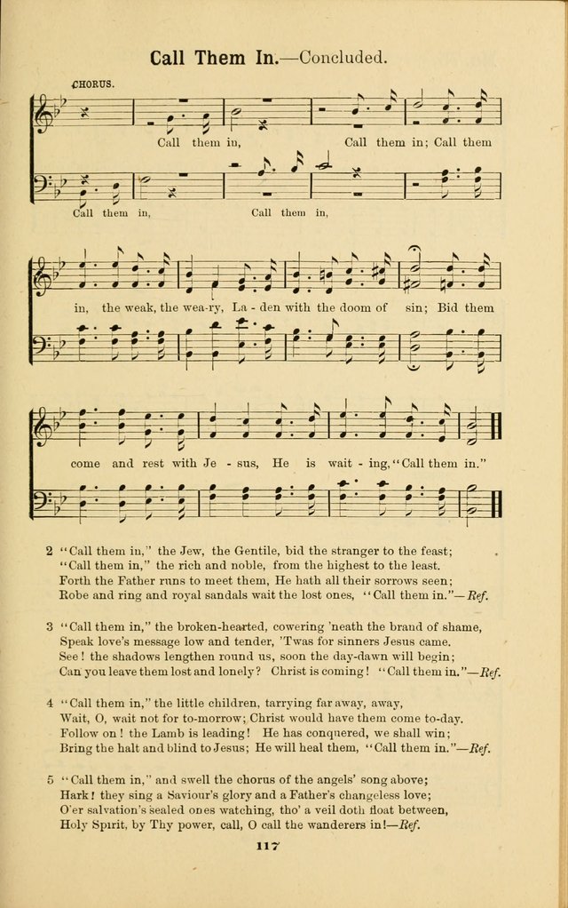 Melodies for Little People: containing also one hundred recitations for Sunday-schools, anniversary occasions, concerts, entertainments, and sociables, with songs adapted... page 117
