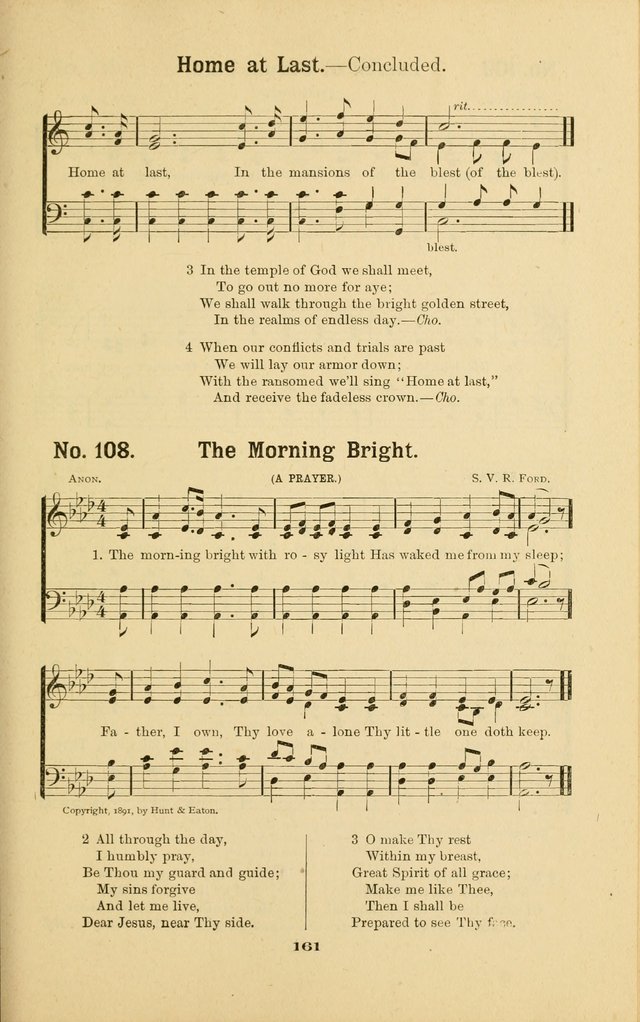 Melodies for Little People: containing also one hundred recitations for Sunday-schools, anniversary occasions, concerts, entertainments, and sociables, with songs adapted... page 161