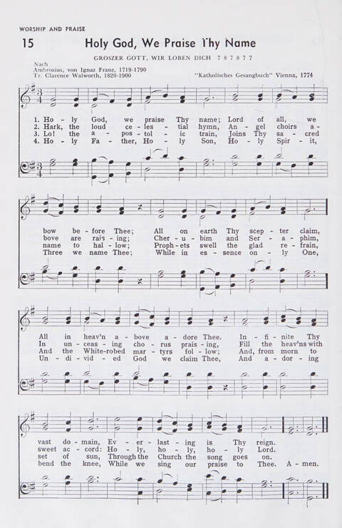 Church Hymnal: A Treasury of Hymns and Gospel Songs with responsive readings and aids to worship for public and private use page 12
